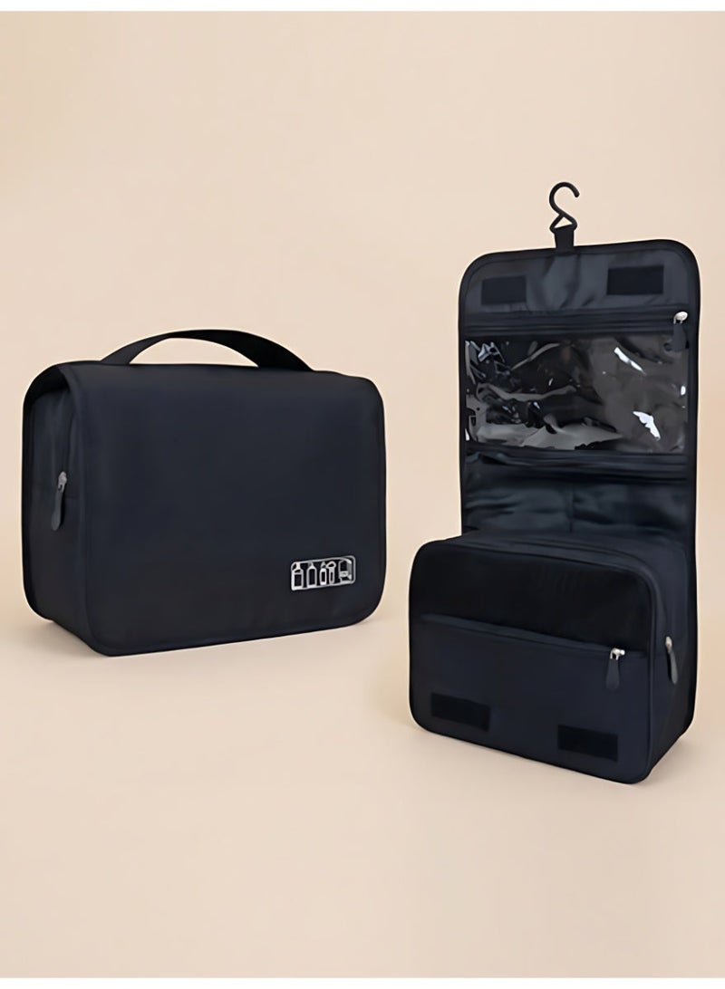 XiaoGiqi حقيبة مستحضرات التجميل للسفر المعلقة للرجال والنساء، حقيبة صحية، مقاومة للماء ومنظمة متعددة الوظائف للمستحضرات/الحلاقة/العناية/التجميل/المستحضرات - Image 1